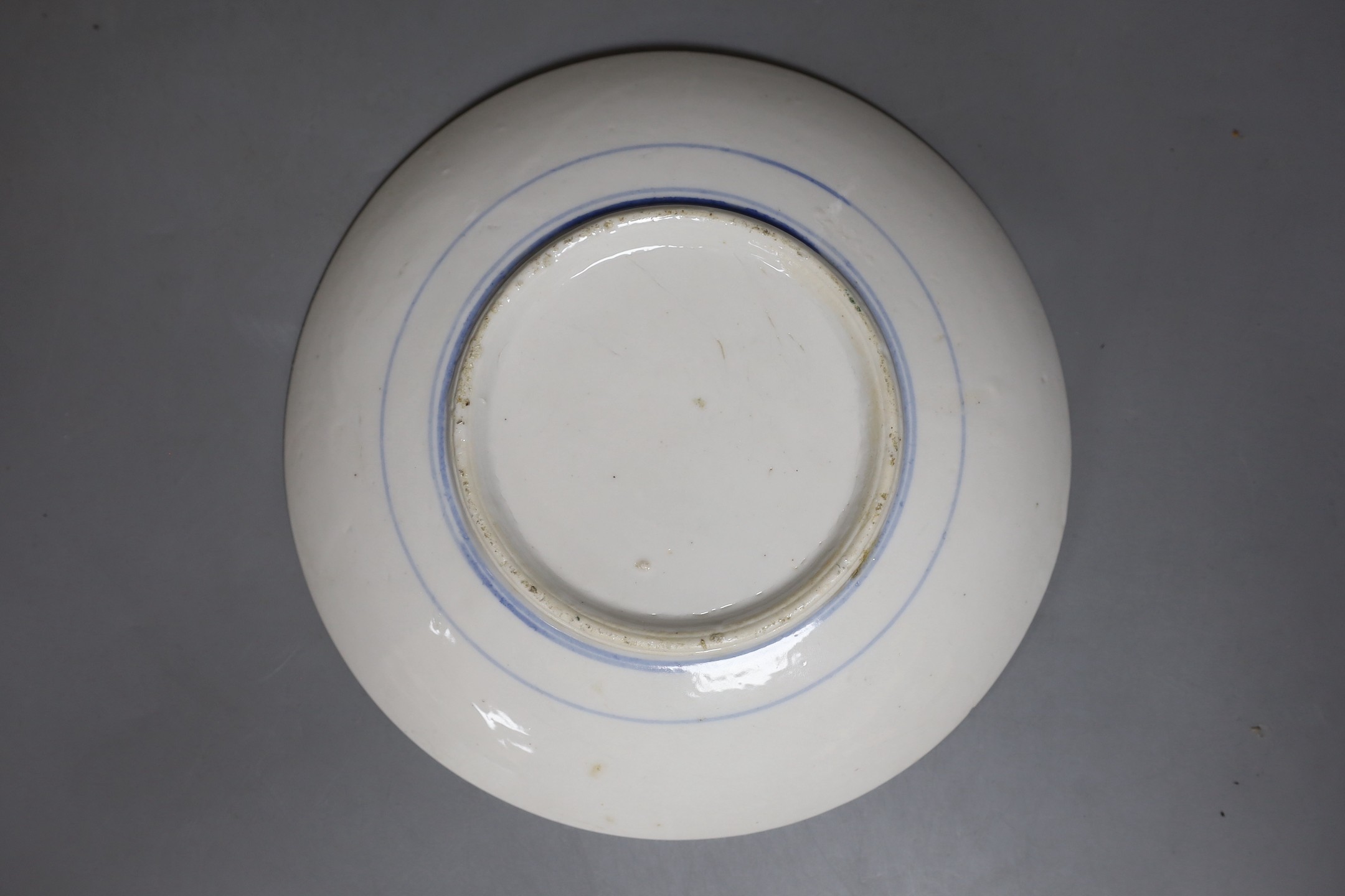 Two Chinese enamelled porcelain dishes, largest 27.5 cms diameter.